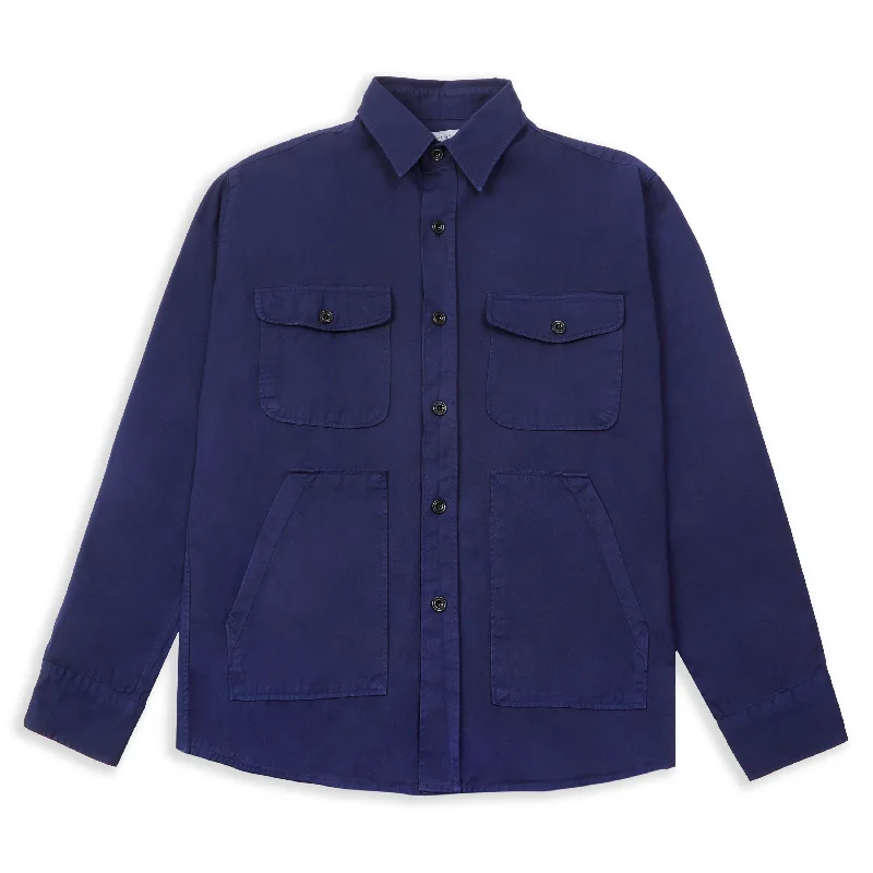 Sporty Jacket-Peg Pat Jacket - Deep Blue