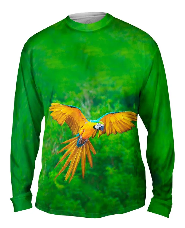 Lightweight Long Sleeve-Macaw Parrot Soar