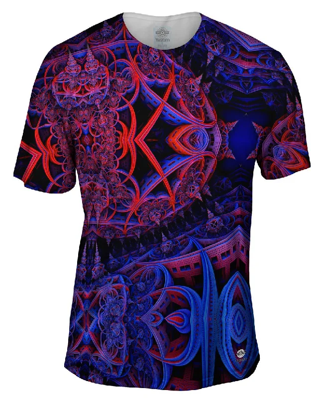 Retro Graphic T-Shirt-Living The Future Fractal