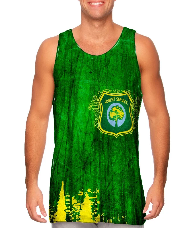 Classic Workout Tank-Forest Service Royal