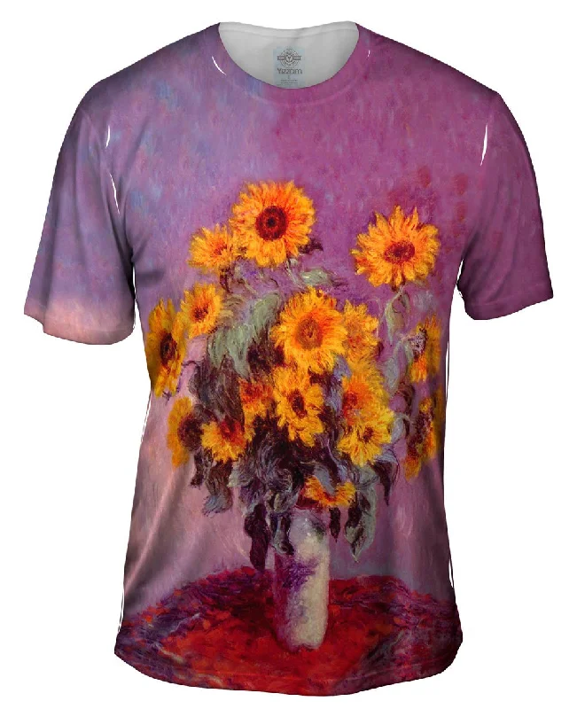 Oversized T-Shirt-Monet -"Sunflowers" (1881)