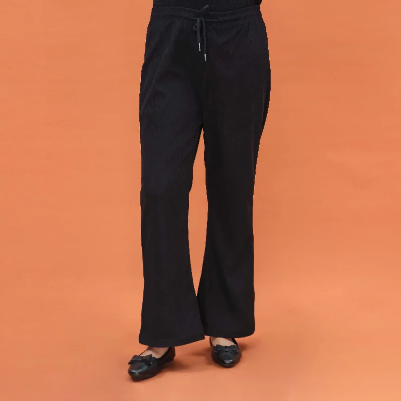 Sweatpants-Black Western Pant PL4021