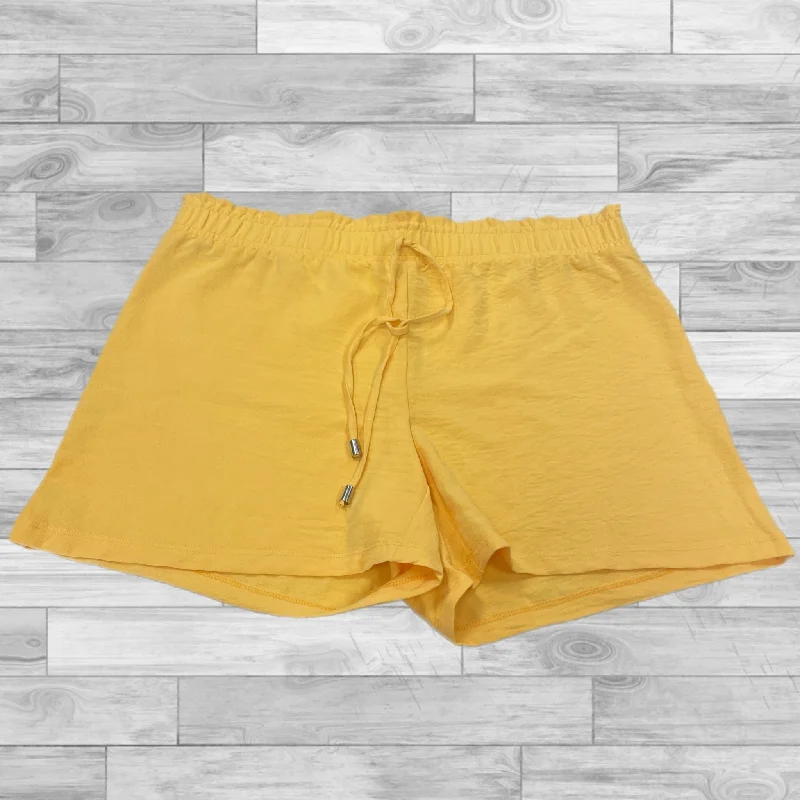 Cotton Shorts-Shorts By Retrology In Yellow, Size: L