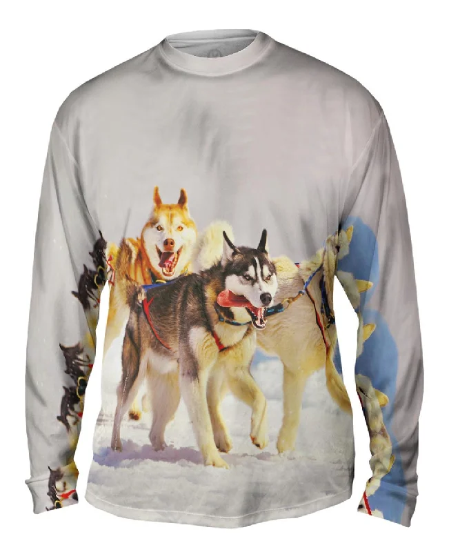 Minimalist Long Sleeve-Running Huskies