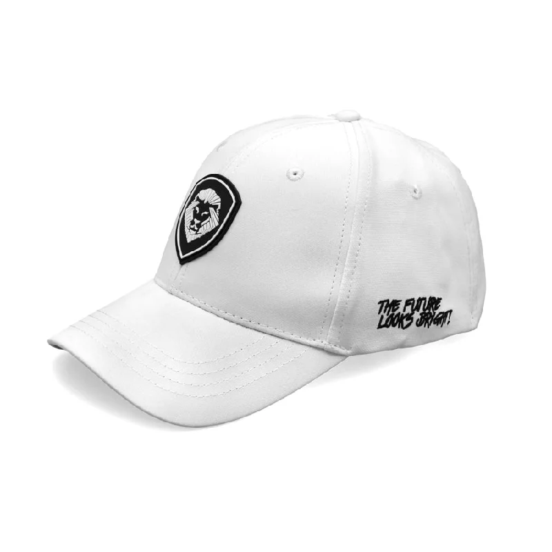 Warm Winter Hat-VT Shield Logo Future Looks Bright White & Black Snapback Hat