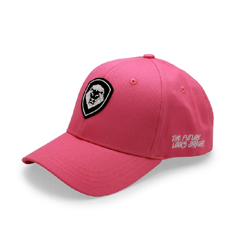 Fashionable Beanie Hat-Women's VT Shield Logo Future Looks Bright Pink Snapback Hat