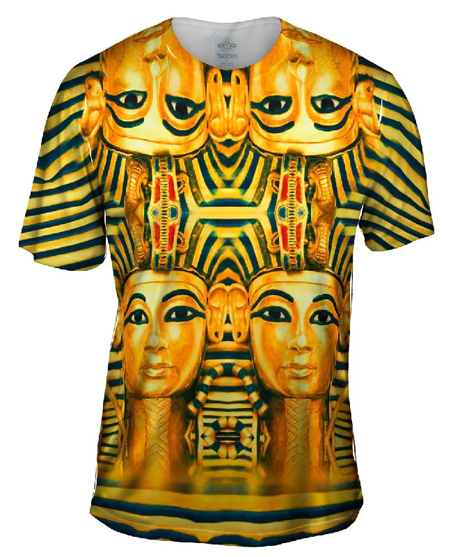 Soft Touch T-Shirt-King Tut Reincarnation Black Stripes Copy