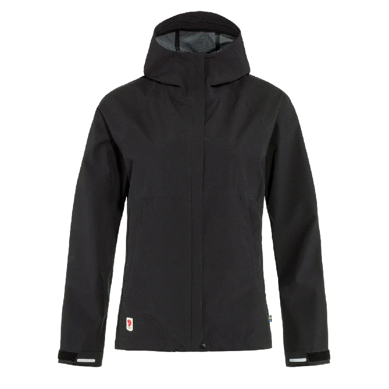 Jacket with Pockets-Fjallraven Womens HC Hydratic Trail Jacket Black