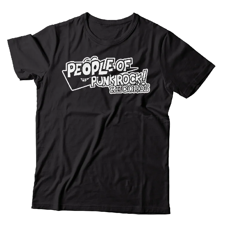 Cool Graphic T-Shirt-POPR Records - "Lookout Logo" (Black) (T-Shirt)