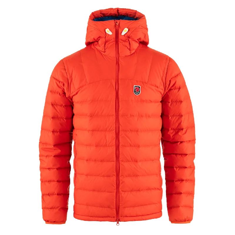 Motorcycle Jacket-Fjallraven Expedition Pack Down Hoodie Flame Orange / UN Blue