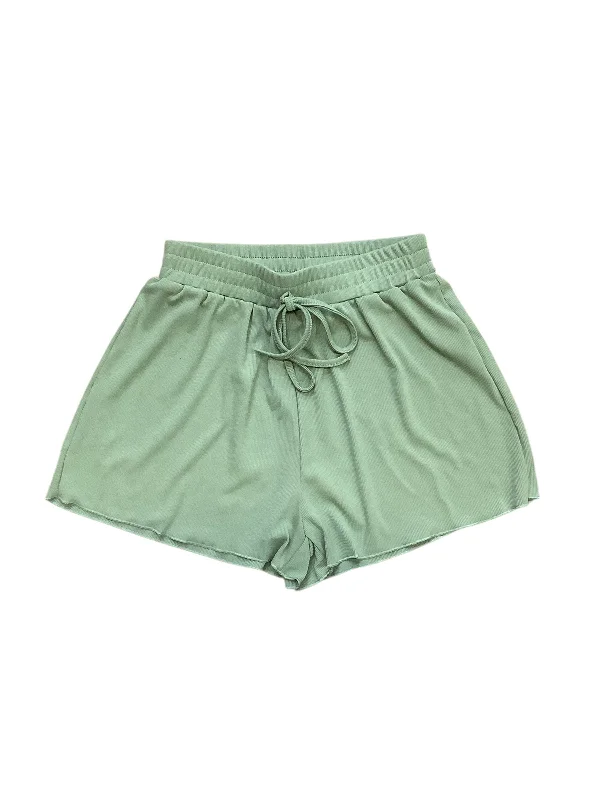 Outdoor Performance Shorts-Shorts By Shein In Green, Size: Xs