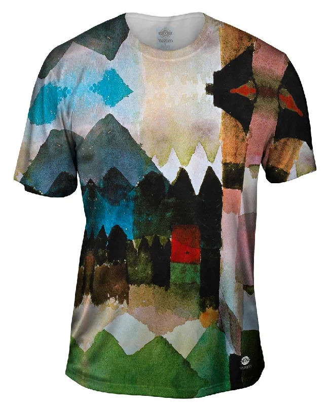 Active T-Shirt-Paul Klee - "Fohn im Marc_#_schen Garten" (1915)