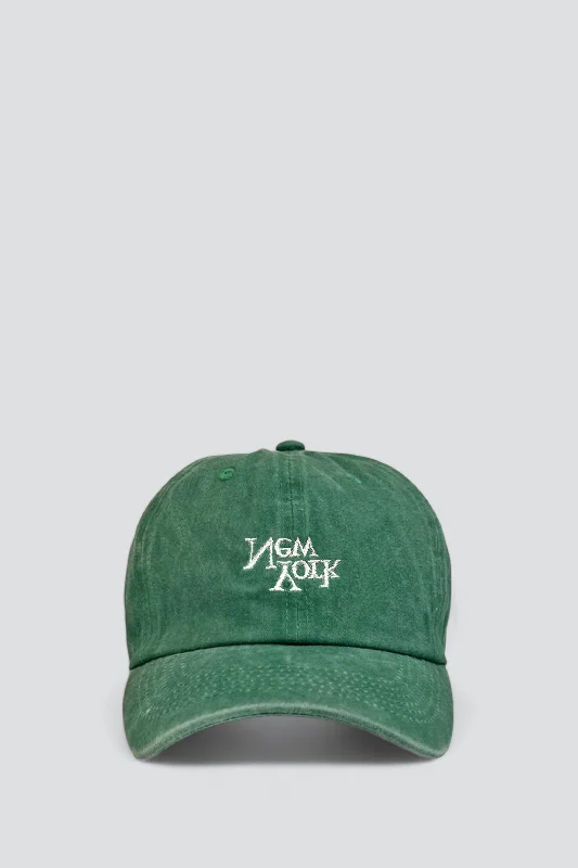 Warm Winter Hat-New York V2 Embroidered Hat - Washed Green/White