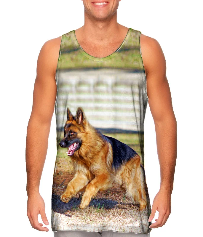 Classic Sleeveless Top-German Sheperd Jump