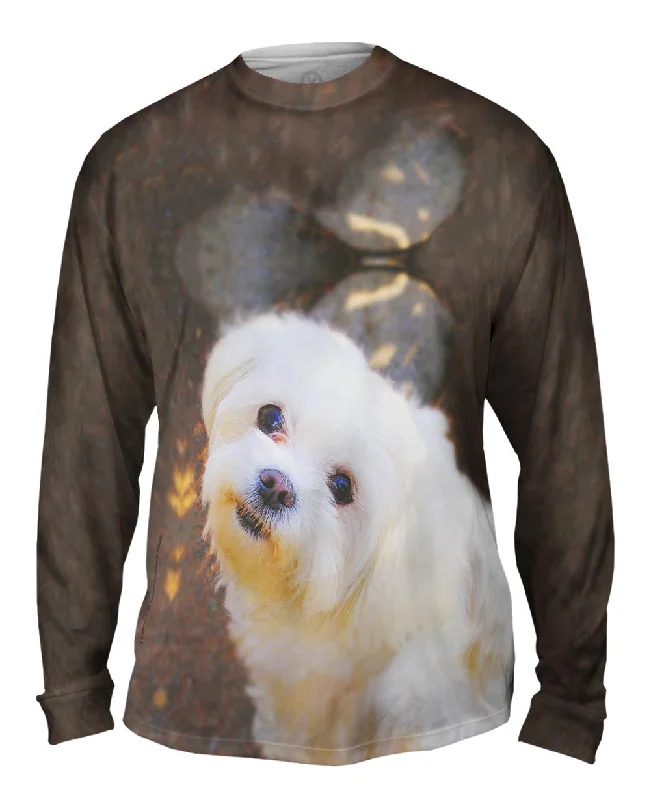 Relaxed Long Sleeve-Obedient White Maltese