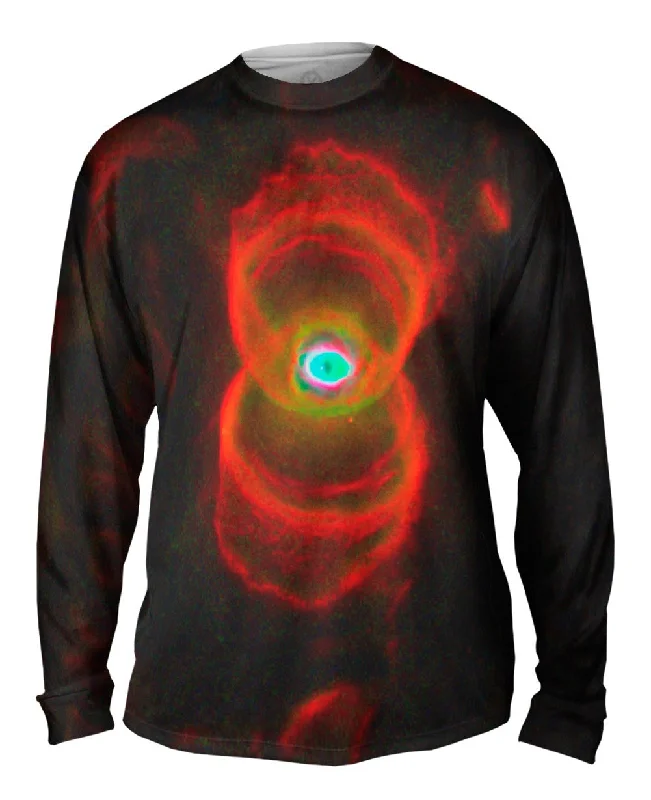 Casual Relaxed Long Sleeve-Space Galaxy Hourglass Nebula