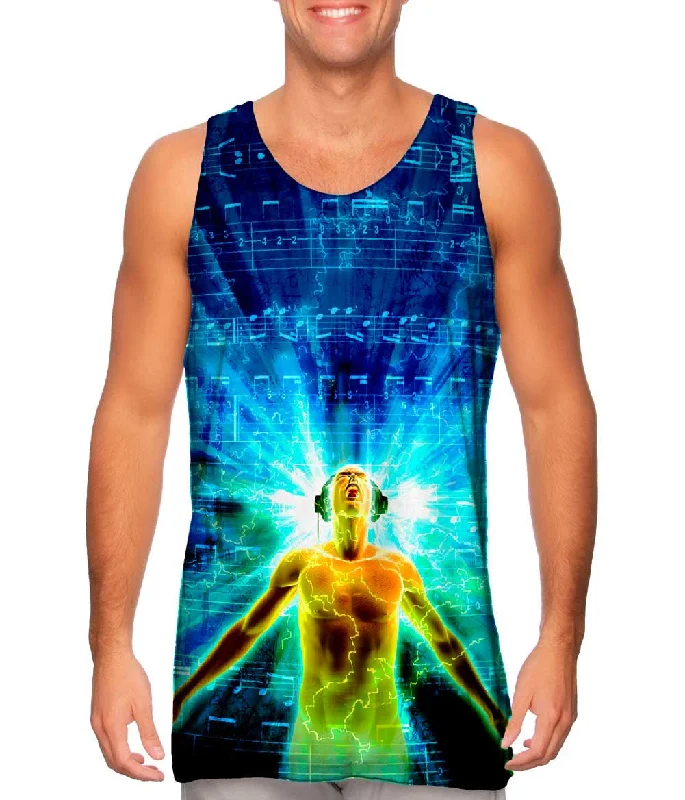 Premium Tank Top-Edm Lost In Music Light