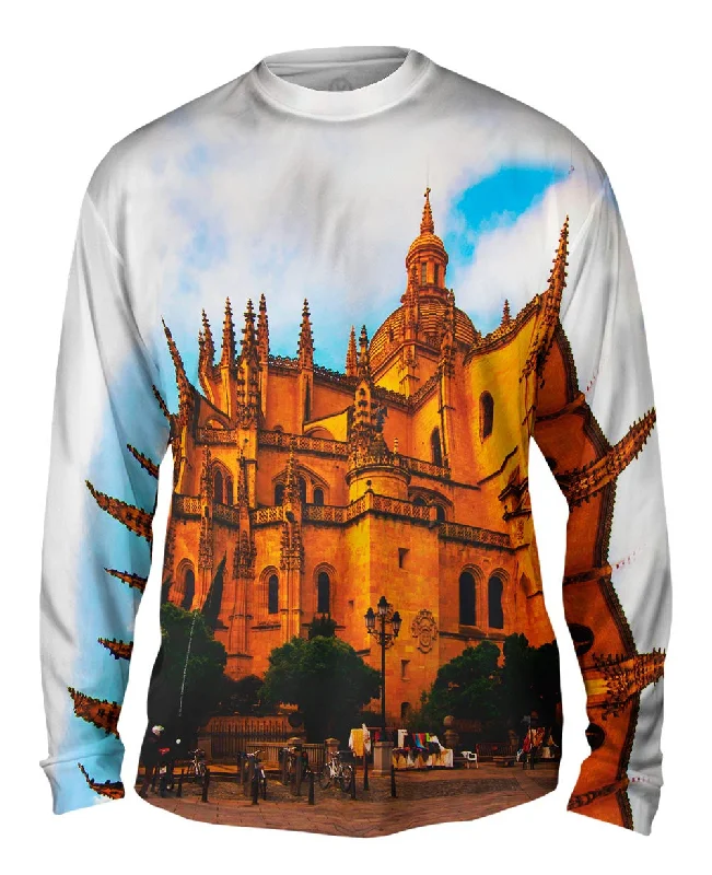 Trendy Button-Up Long Sleeve-Segovia Cathedral