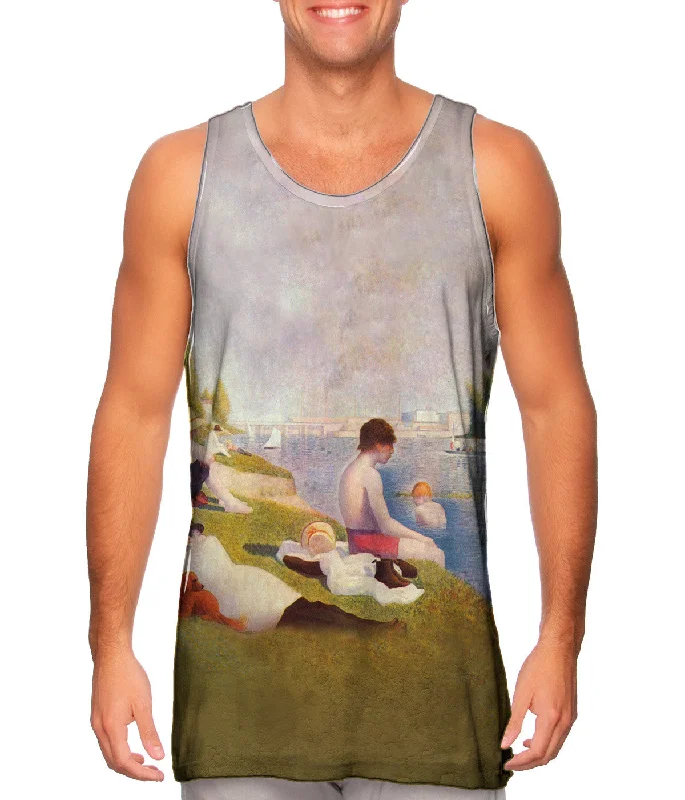 Fashionable Tank Top-Georges Seurat - "Une baignade a Asnieres (Bathers at Asnieres)" (1883-84)