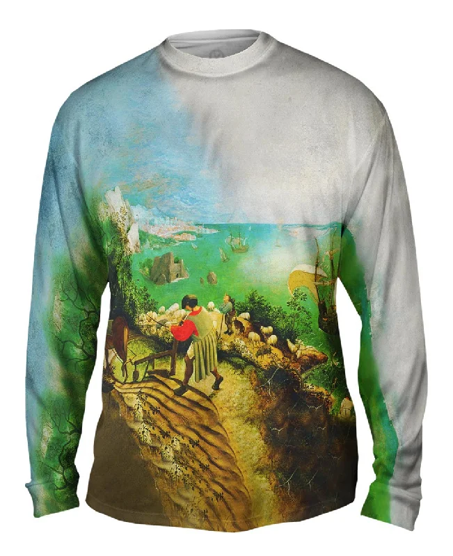 Long Sleeve Shirt-Pieter Bruegel - "The Fall Of Icarus" (1555)