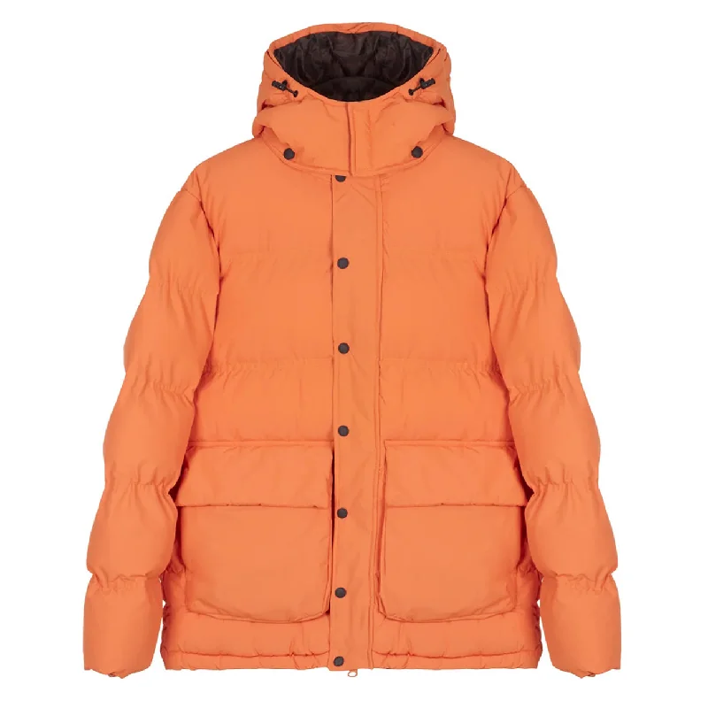 Windbreaker Jacket-Hikerdelic Calland Ripstop Puffer Jacket Orange