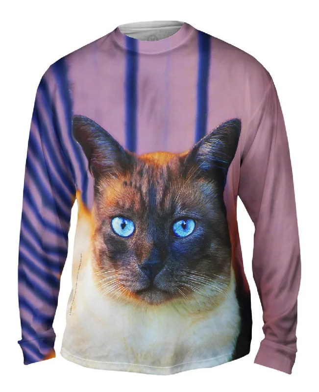 Performance Fit Long Sleeve-Sapphire Eyes Cat