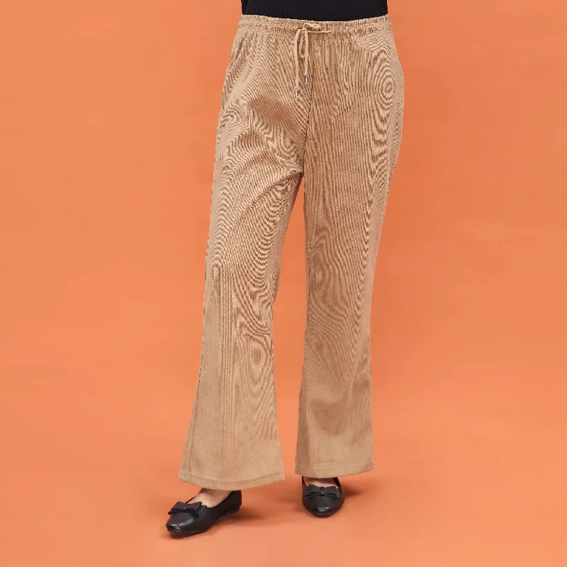 Athletic Pants-Beige Western Pant PL4022