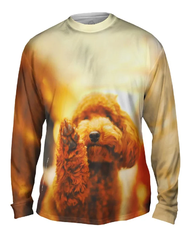 Layered Long Sleeve Top-Poodle High Five