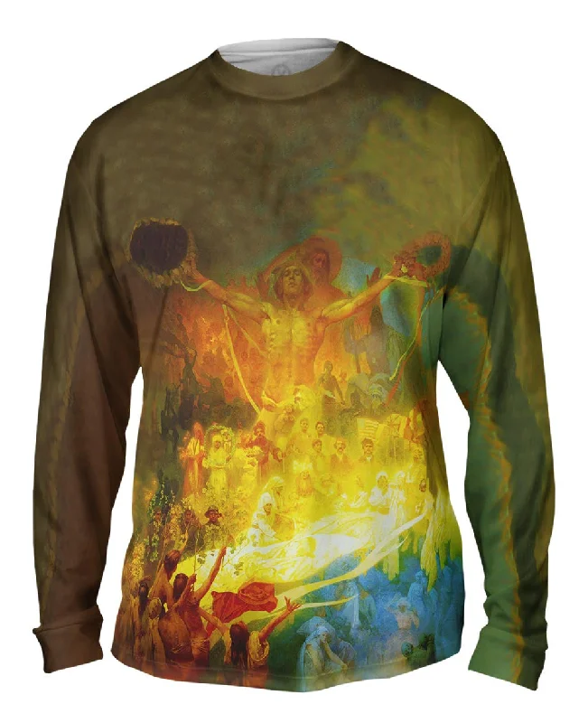 Vintage Long Sleeve-Mucha - "The Apotheosis of the Slavs"