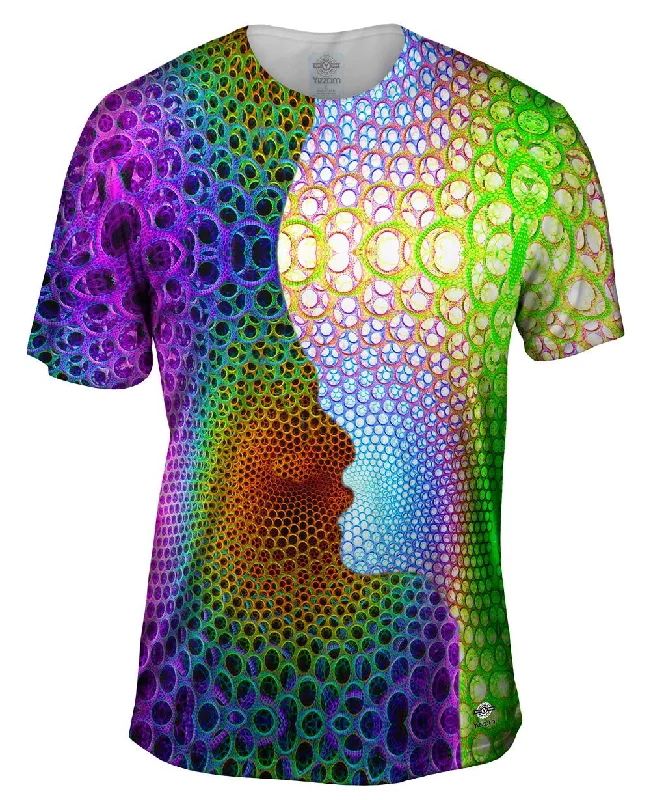 Soft Stretch T-Shirt-Psychedelic Kiss