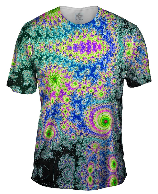 Designer Graphic T-Shirt-Islands Of Consciousness Fractal