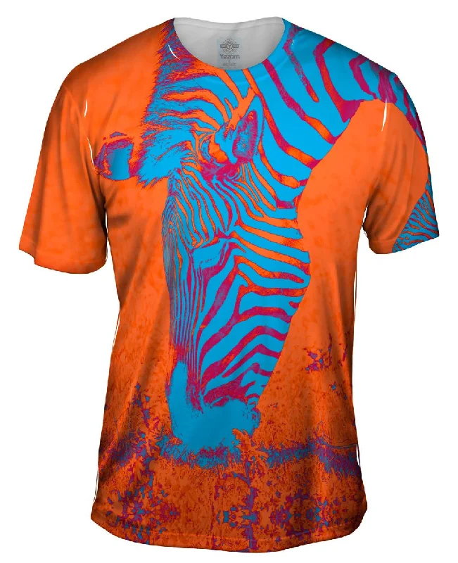 Sportswear T-Shirt-Neon Orange Zebra