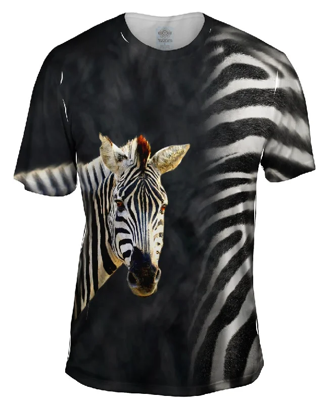 Basic T-Shirt-Zebra Half Skin