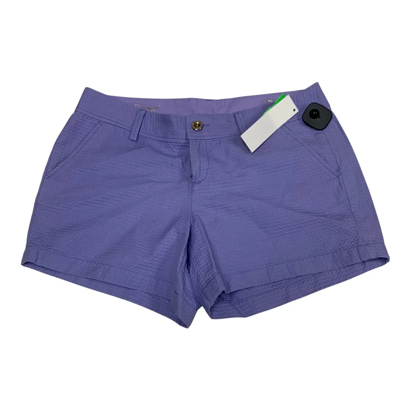 Zip Pocket Shorts-Shorts Designer By Lilly Pulitzer In Purple, Size: 12