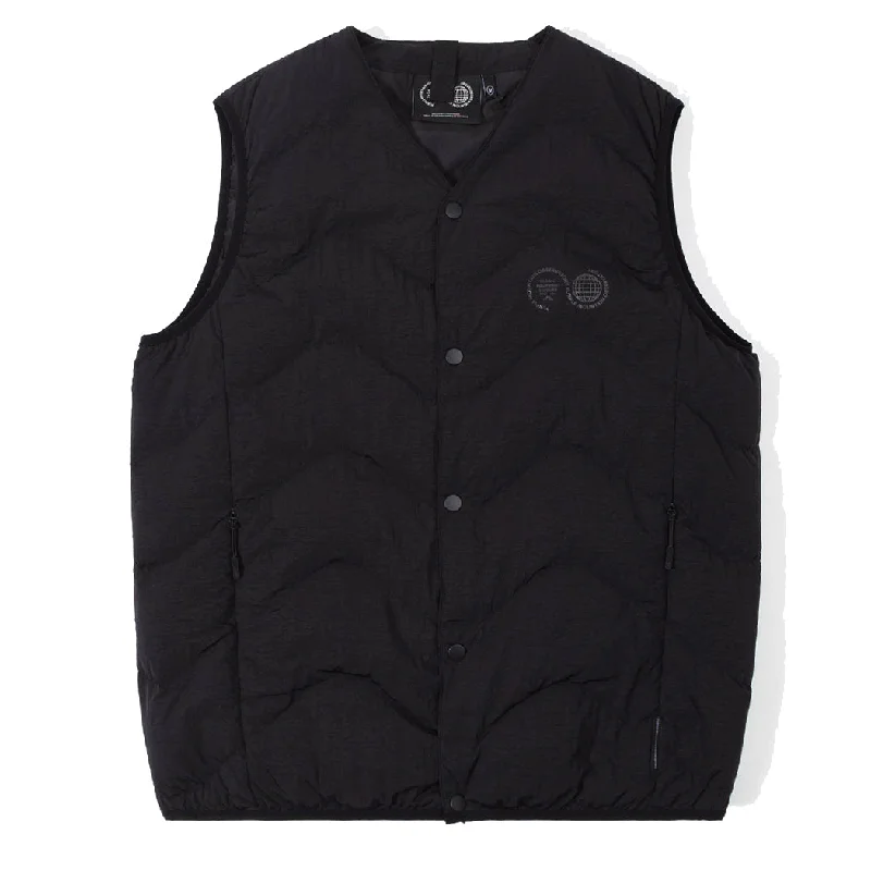 Hybrid Jacket-Purple Mountain Observatory Quilted Vest  Black