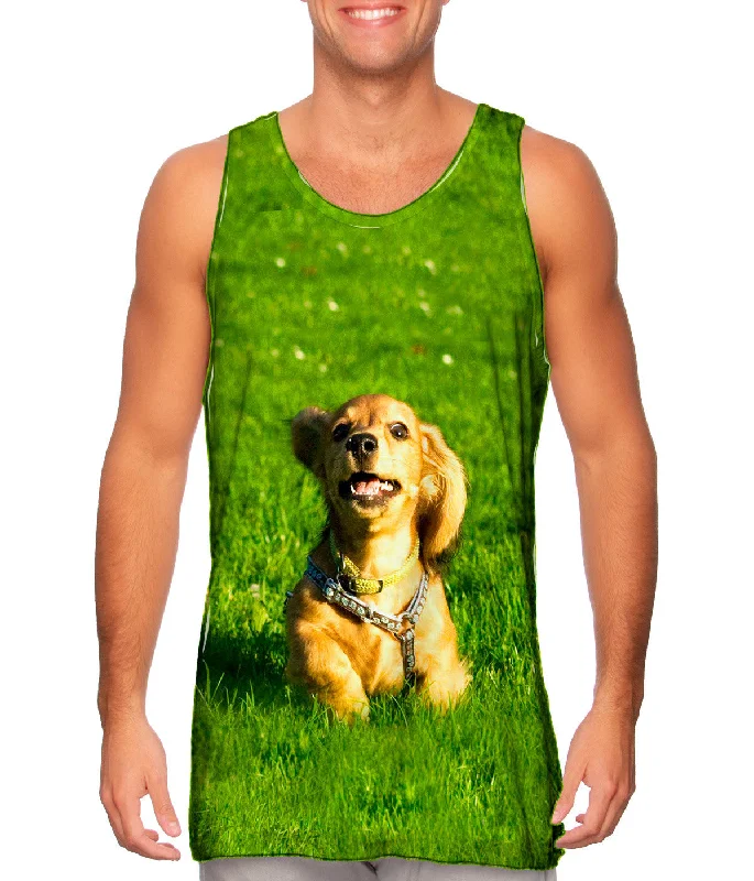 Lightweight Tank Top-Galloping Dachshund