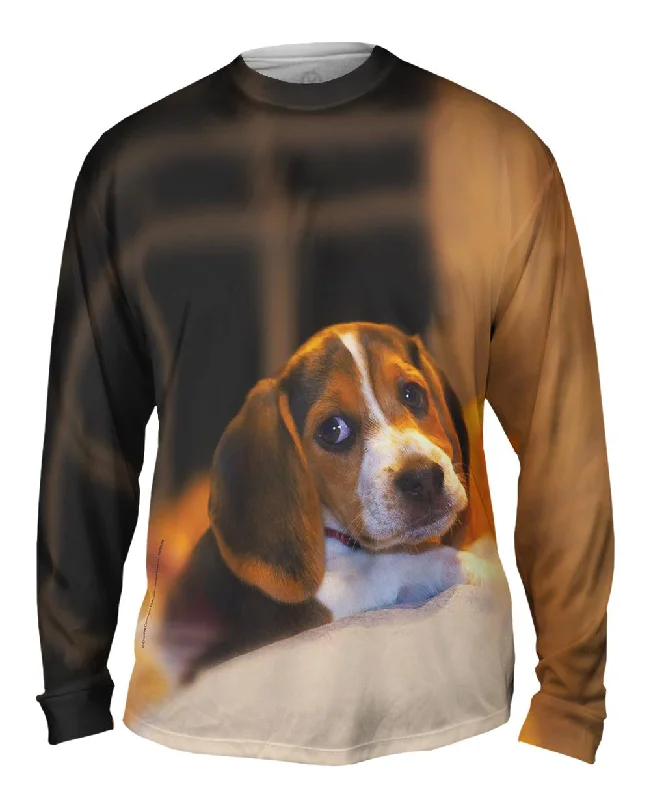 Warm Fleece Long Sleeve-Snuggle Time Beagle