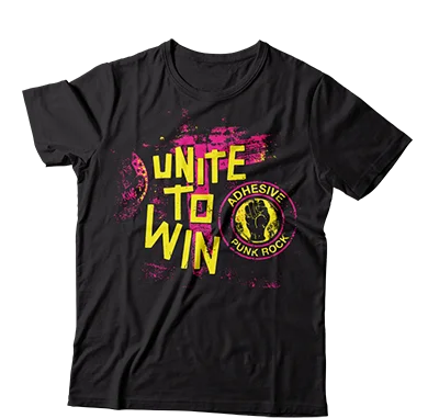 Basic Cotton T-Shirt-ADHESIVE - "Unite To Win"