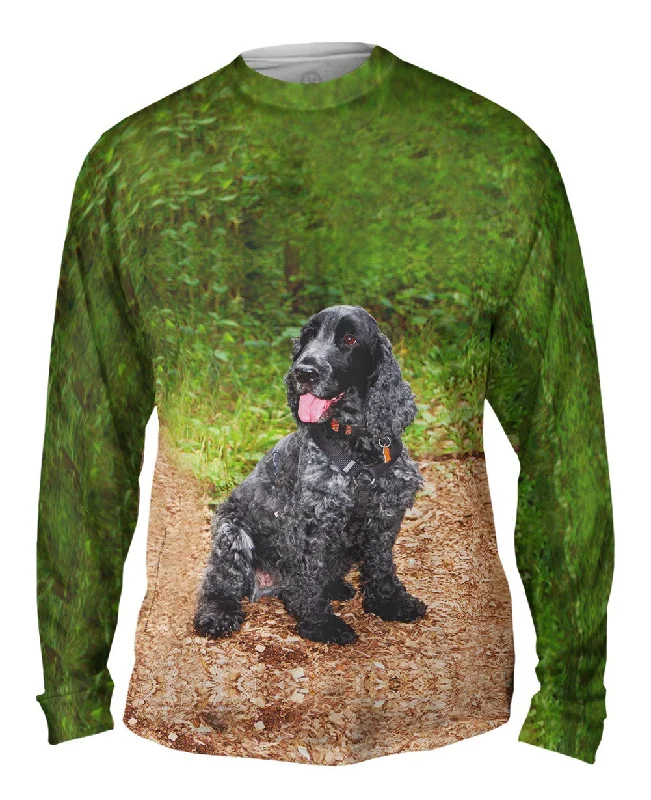 Sporty Zip Long Sleeve-Precious Cocker Spaniel