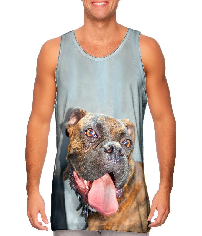 Sporty Sleeveless Shirt-Fat Tongue Boxer