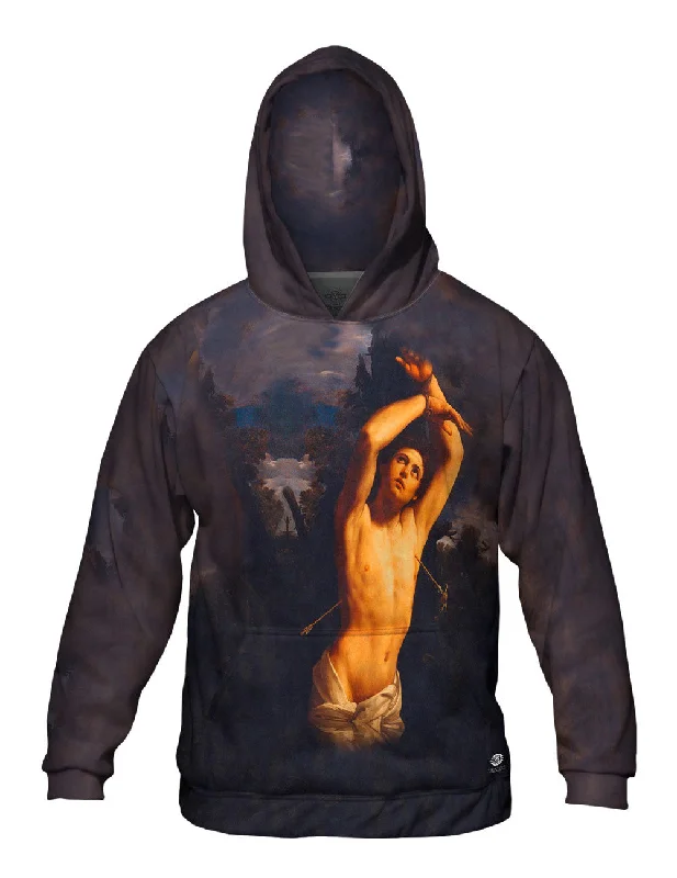 Comfortable Hooded Sweatshirt-Guido Reni - "Martyrdom of Saint Sebastian " (1616)