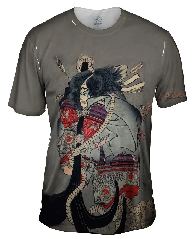 Sports T-Shirt-Japan - Ichiyusai Kuniyoshi -"Battle of Dannoura" (1845)