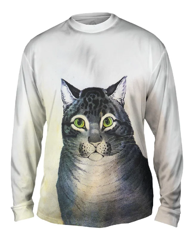 Slim Fit Button-Up Long Sleeve-Nathaniel Currier - "The Favorite Cat" (1840)