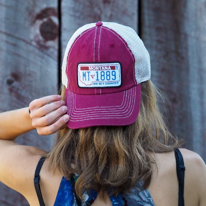 Elegant Fedora Hat-License Plate 1889 Hat