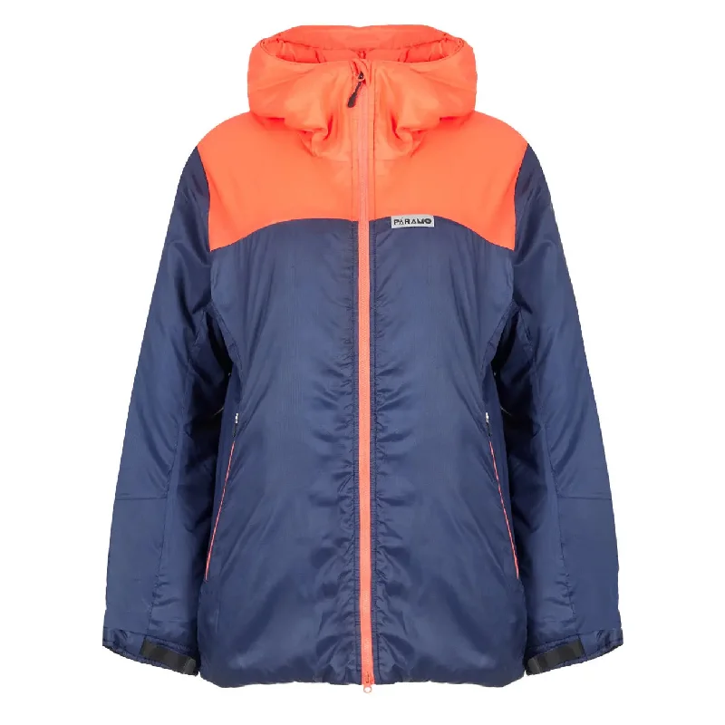 Quilted Jacket-Paramo Womens Torres Alturo Jacket Midnight / Hot Coral