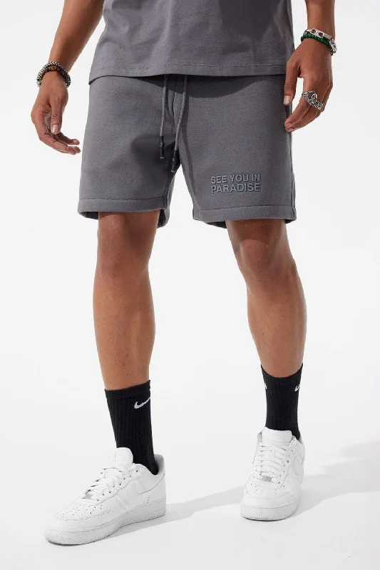 Pockets Shorts-Retro - Paradise Tonal Shorts (Charcoal)