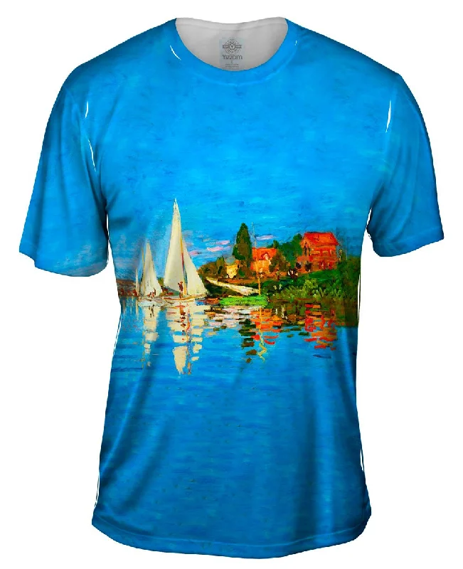 Tie-Dye T-Shirt-Monet -"Regatta at Argenteuil" (1872)