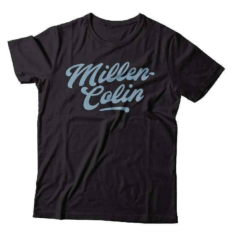 Workout T-Shirt-MILLENCOLIN - "Script Logo" (Black) (T-Shirt)