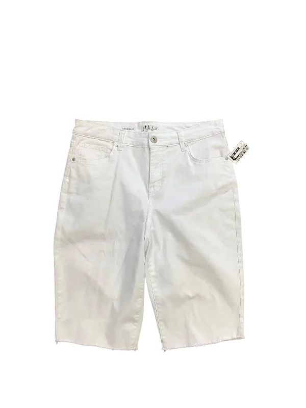 High Rise Shorts-Shorts By Style And Company In White, Size: 6