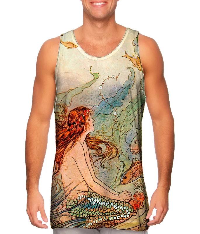 High-Cut Tank Top-Elenore Plaisted Abbott - "The Mermaid And The Flower Maiden"